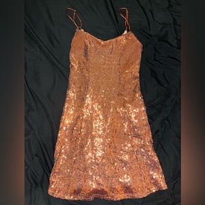 Small sequined metallic color dress from Urban Outfitters
